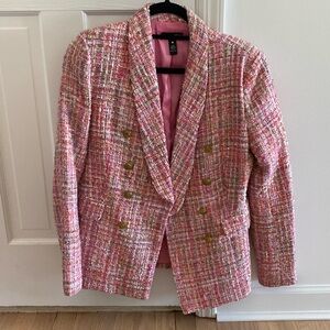 Tweed pink blazer